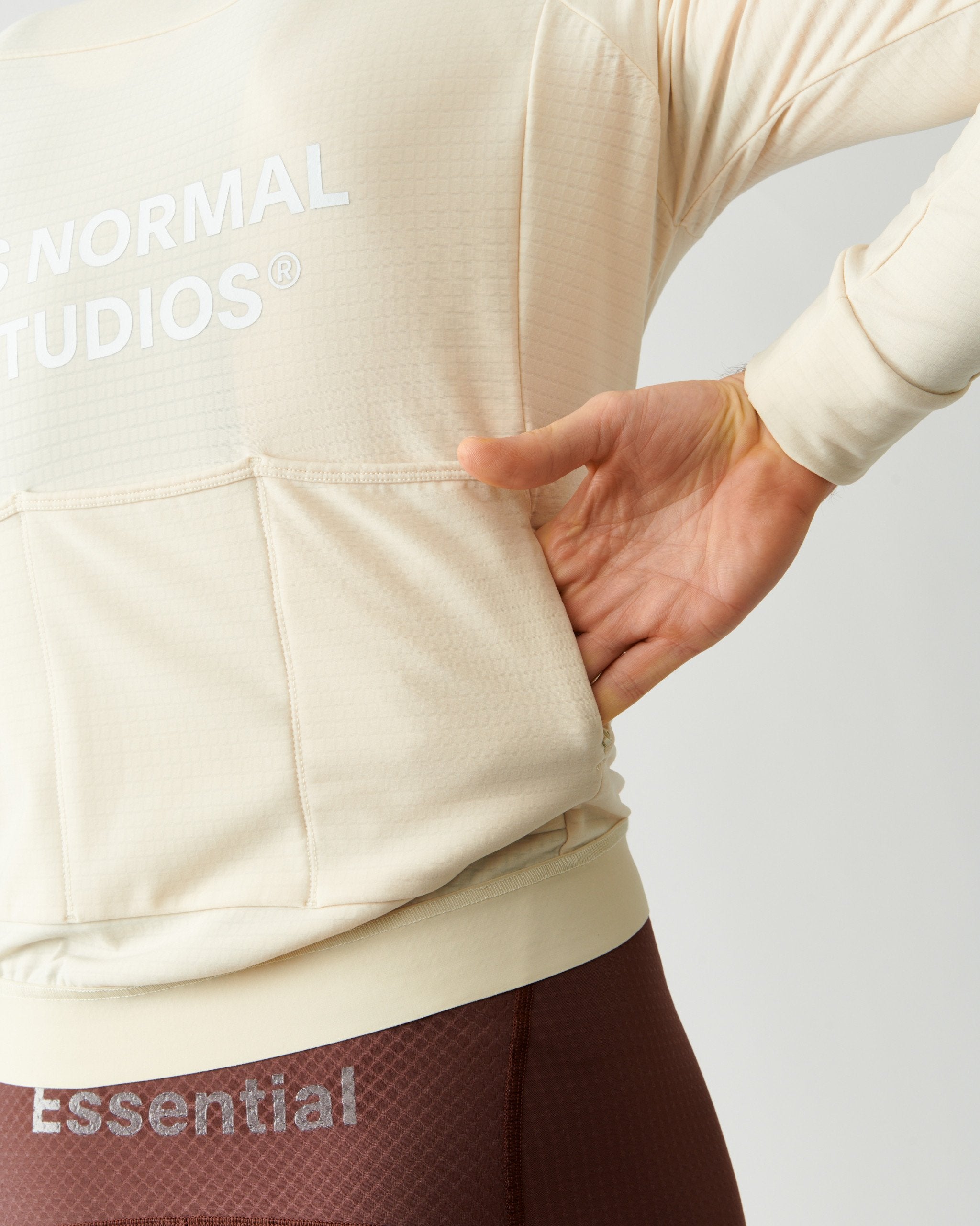 Men's Essential Long Sleeve Jersey - Off White