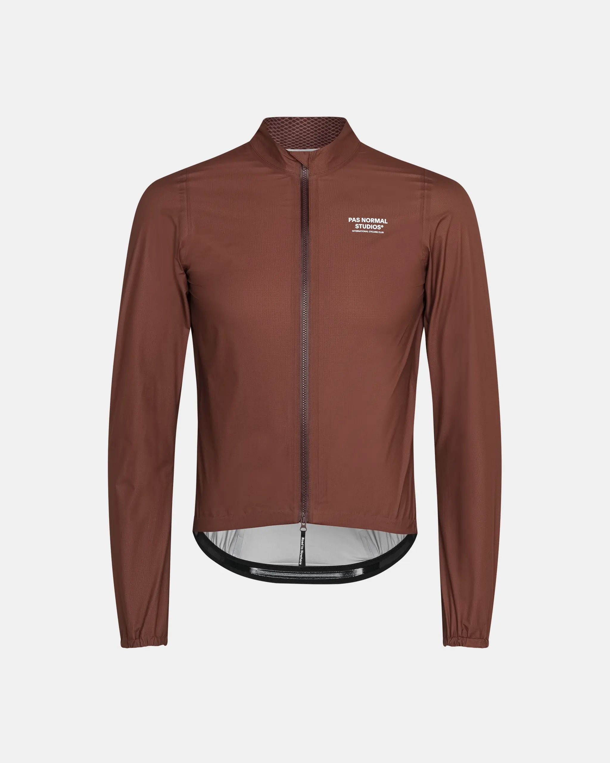 Men's Mechanism Pertex Rain Jacket - Dark Brown