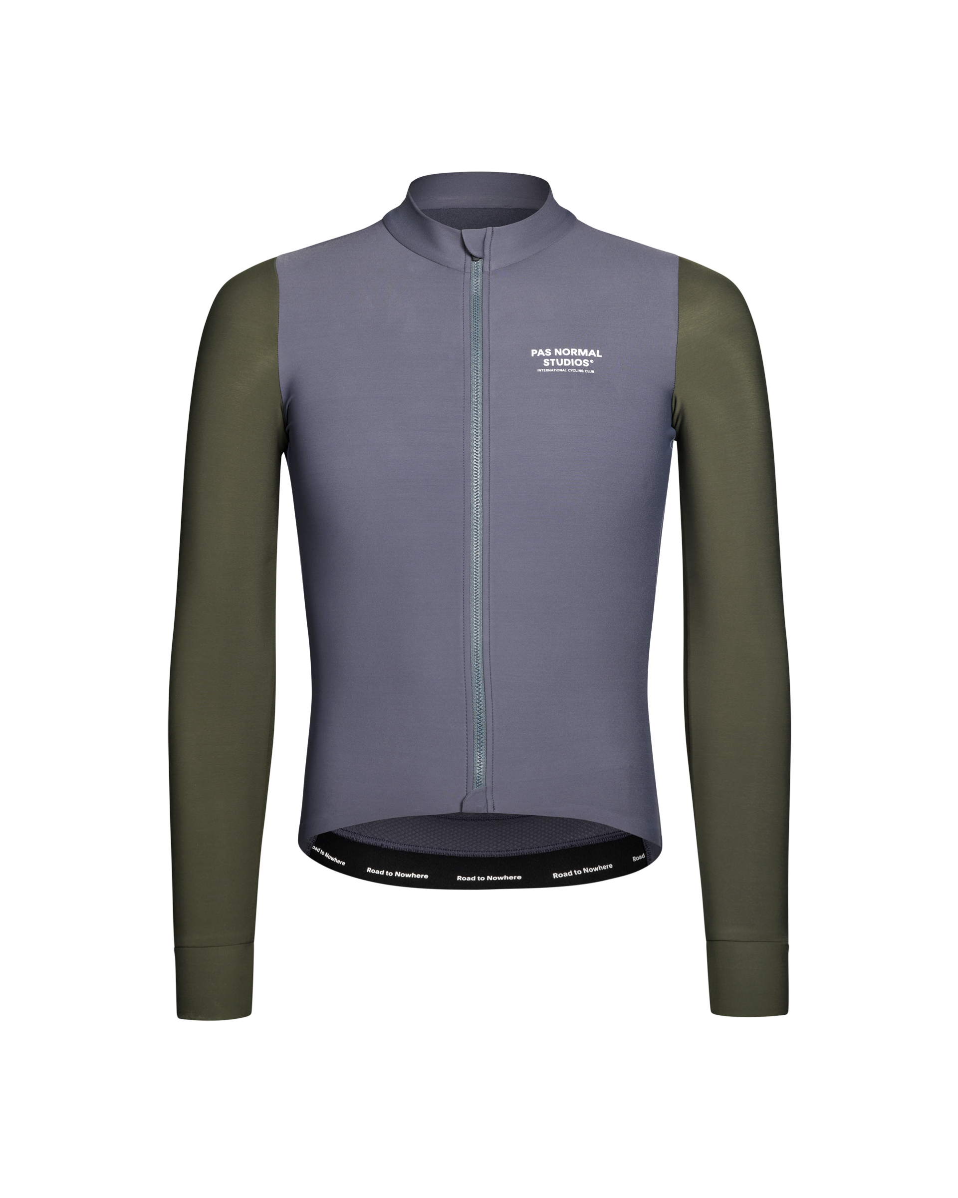 Men's Mechanism Long Sleeve Jersey - Steel / Dark Olive