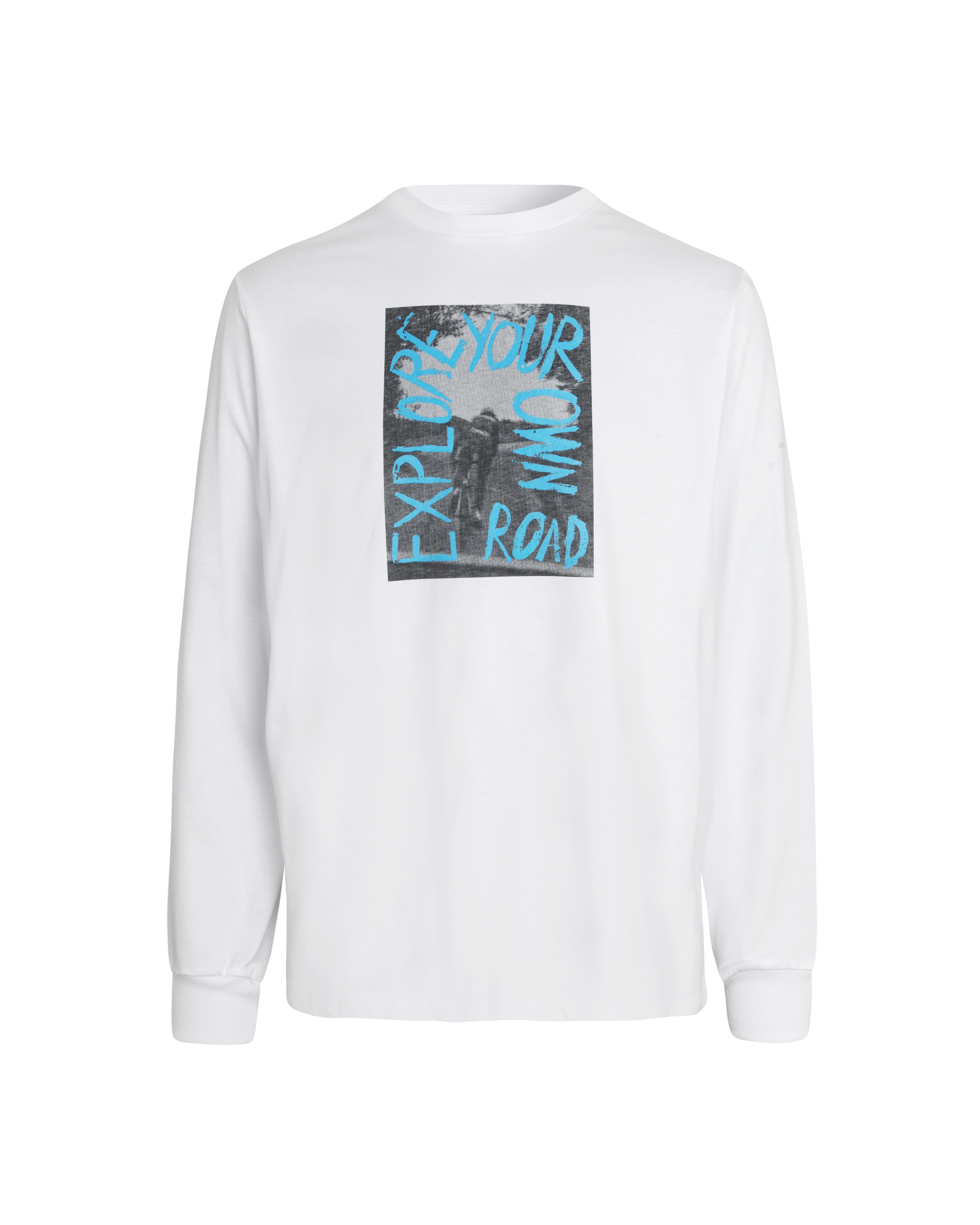 Off-Race Graphic Long Sleeve T-Shirt - White