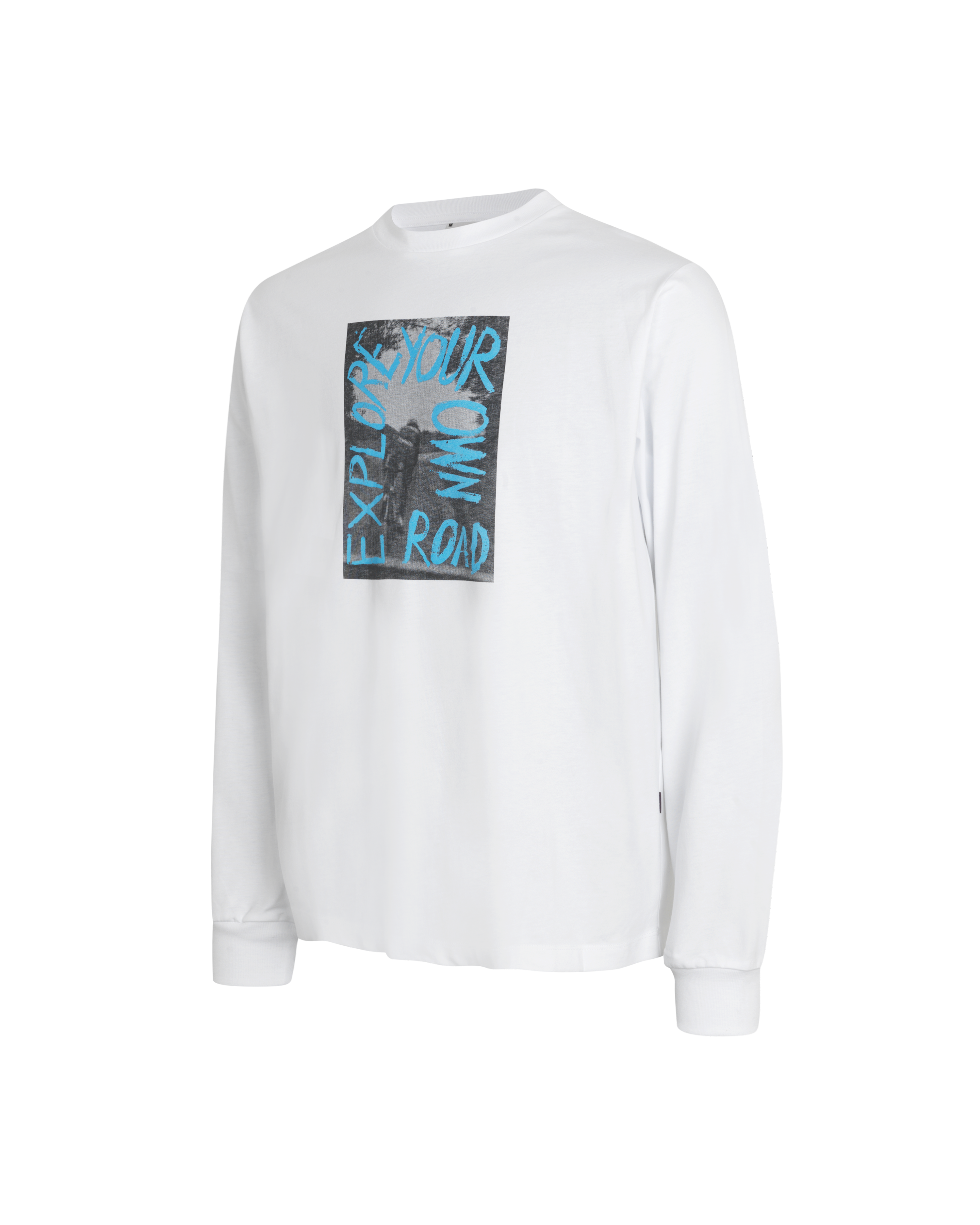 Off-Race Graphic Long Sleeve T-Shirt - White