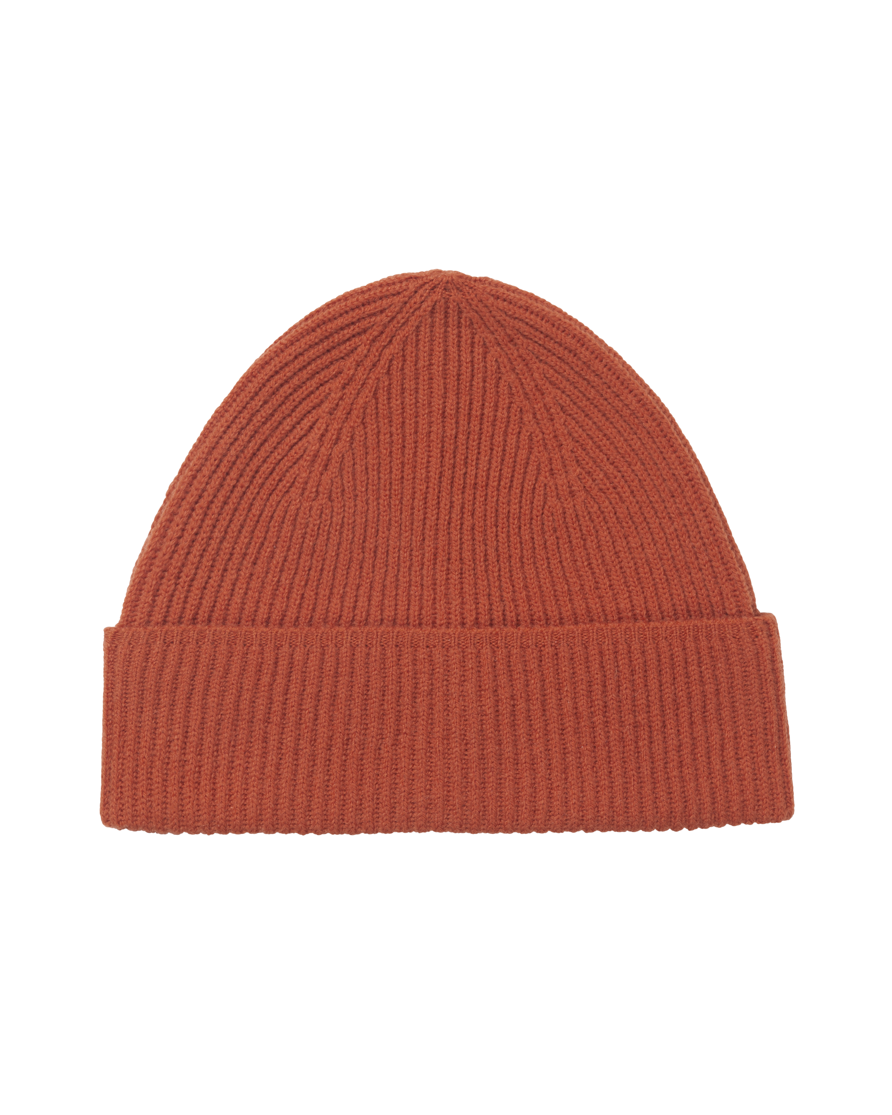 Off-Race Merino Knit Beanie - Copper Orange