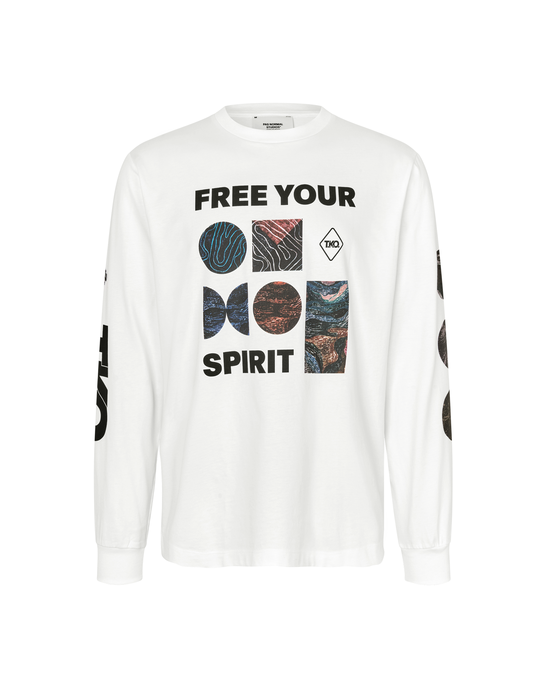 T.K.O. Off-Race Long Sleeve T-Shirt - White