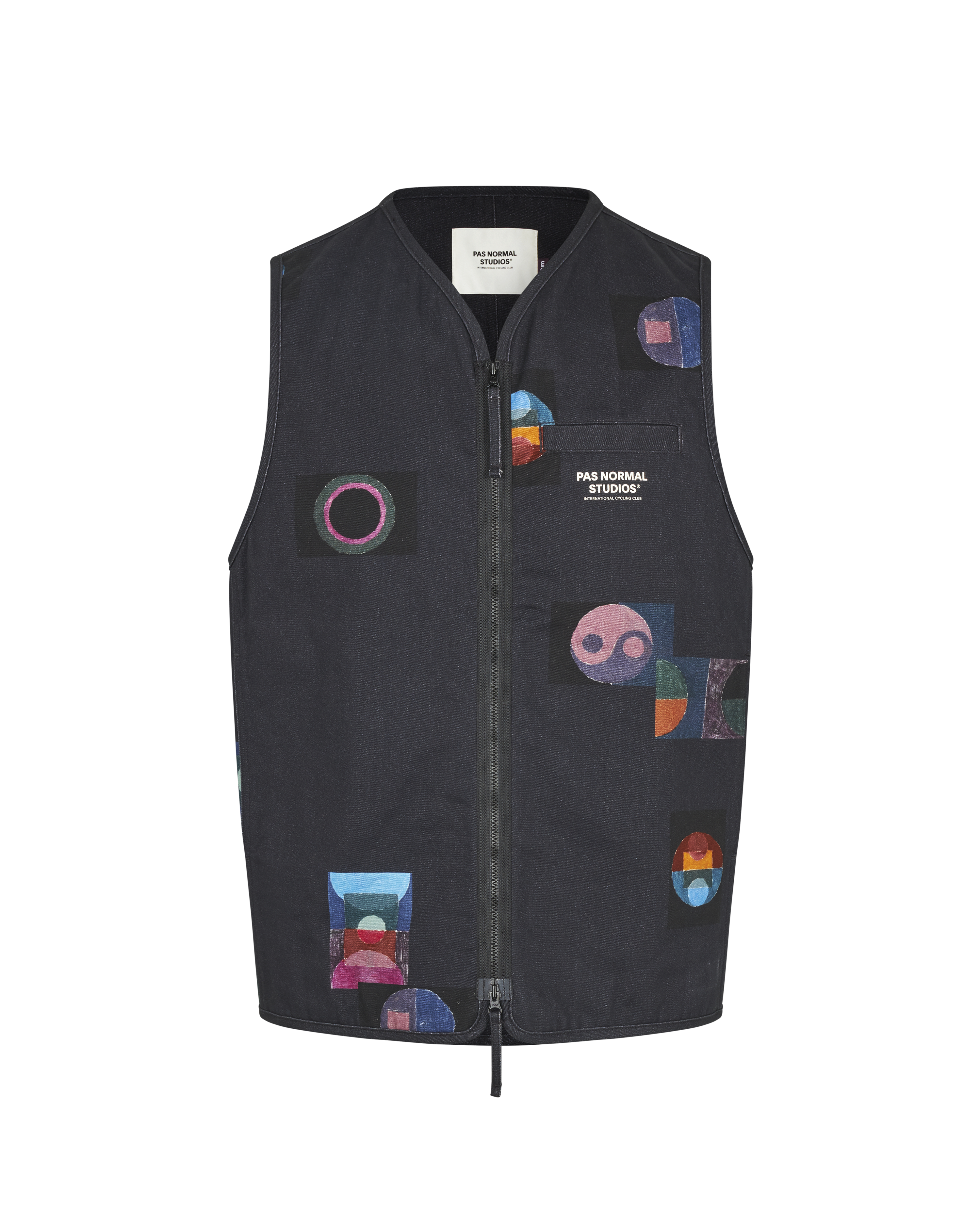 T.K.O. Off-Race Cotton Twill Vest - Charcoal