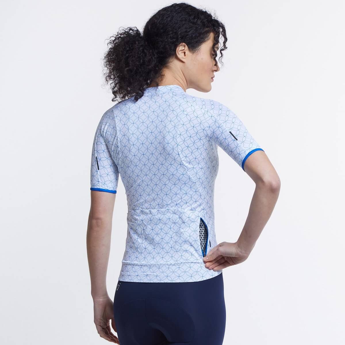 Women's SE Jersey - White Porcelain Geo