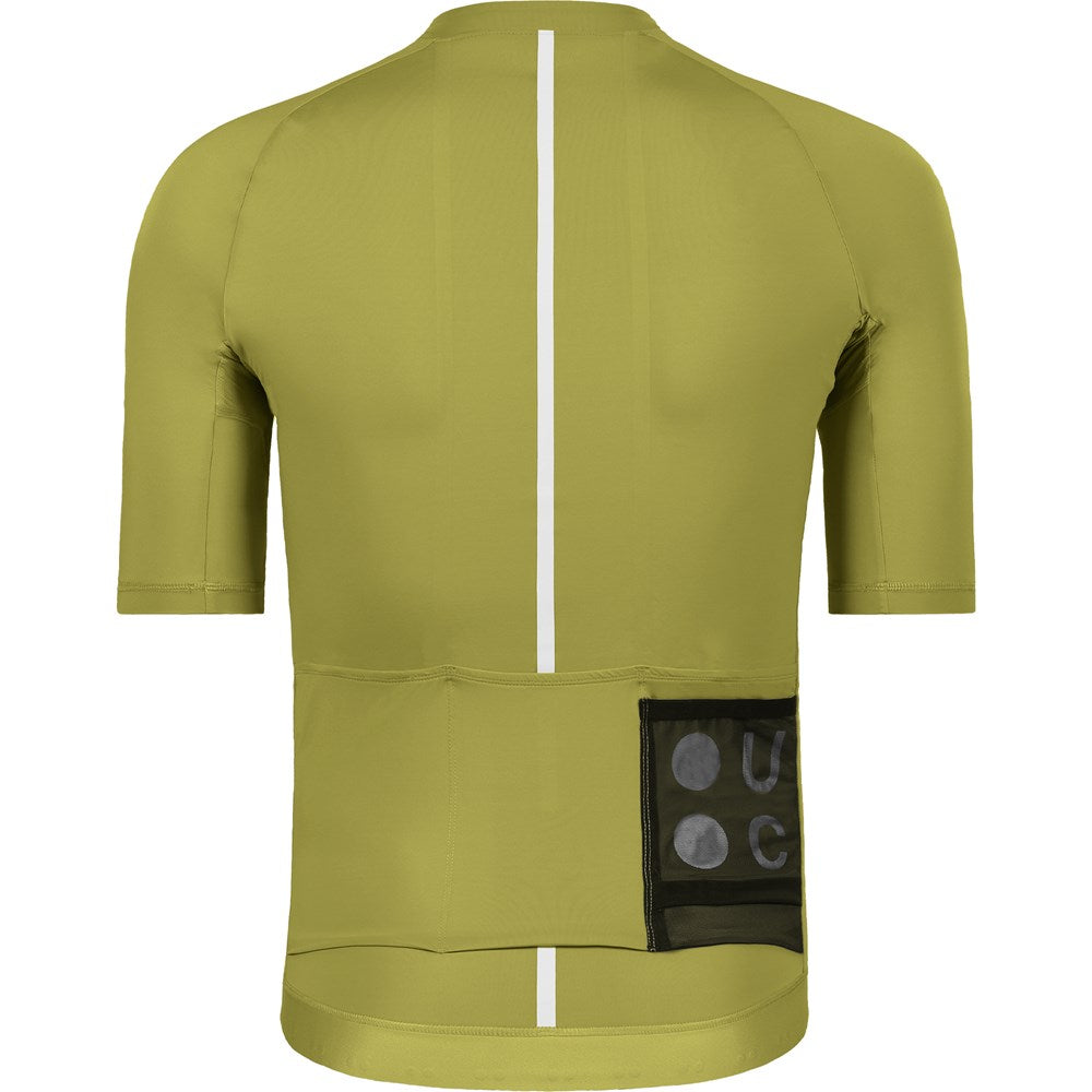 Men's Mono Short Sleeve Jersey - Olive Gold