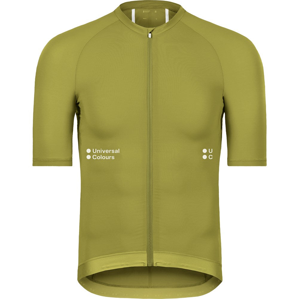 Men's Mono Short Sleeve Jersey - Olive Gold