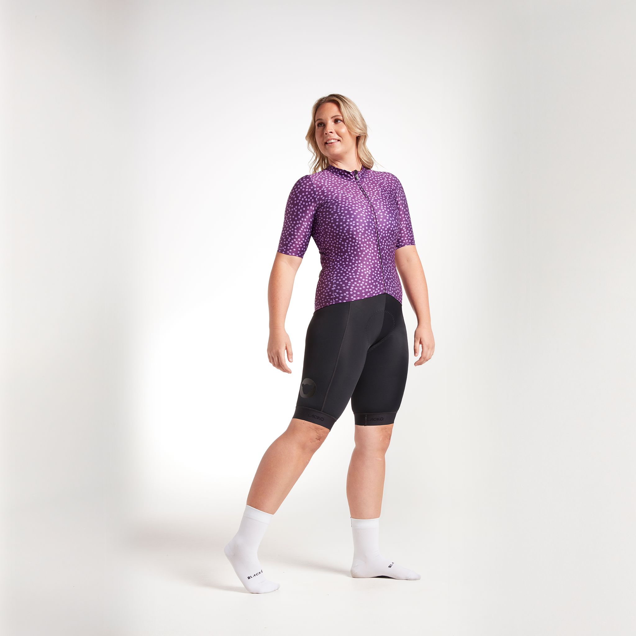 Women's Essentials Team Jersey - Italian Plum Dots