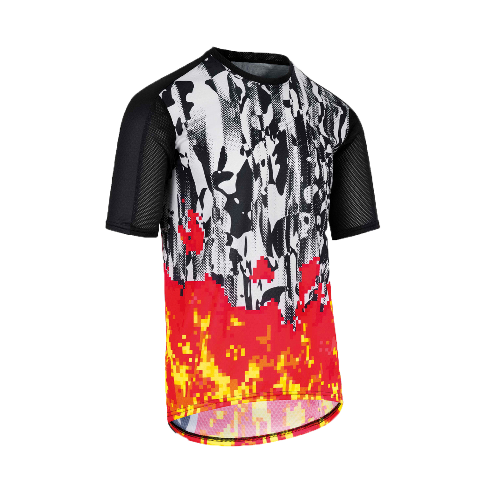 Men's Trail SS Jersey - Pyxel Scorch Orange