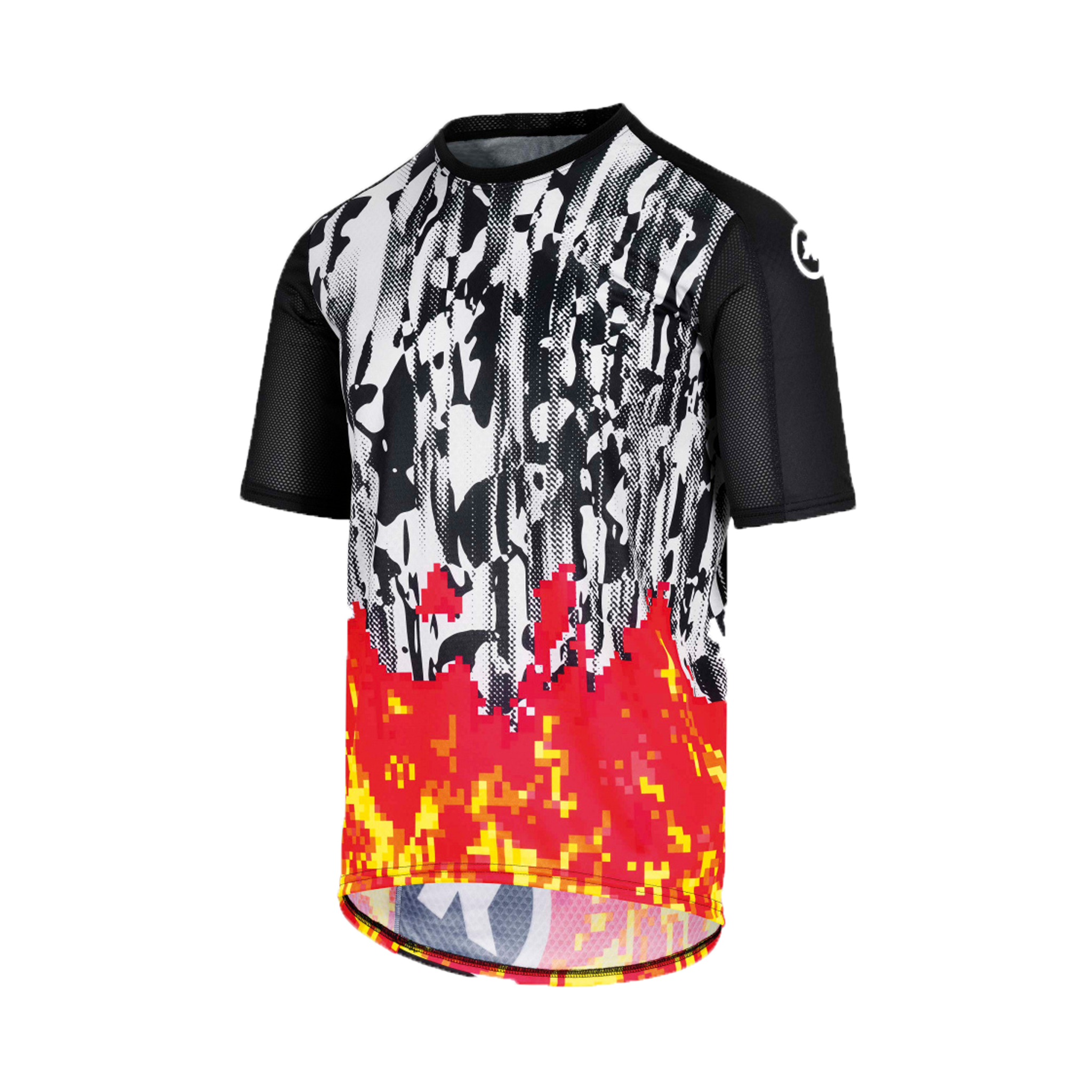 Men's Trail SS Jersey - Pyxel Scorch Orange