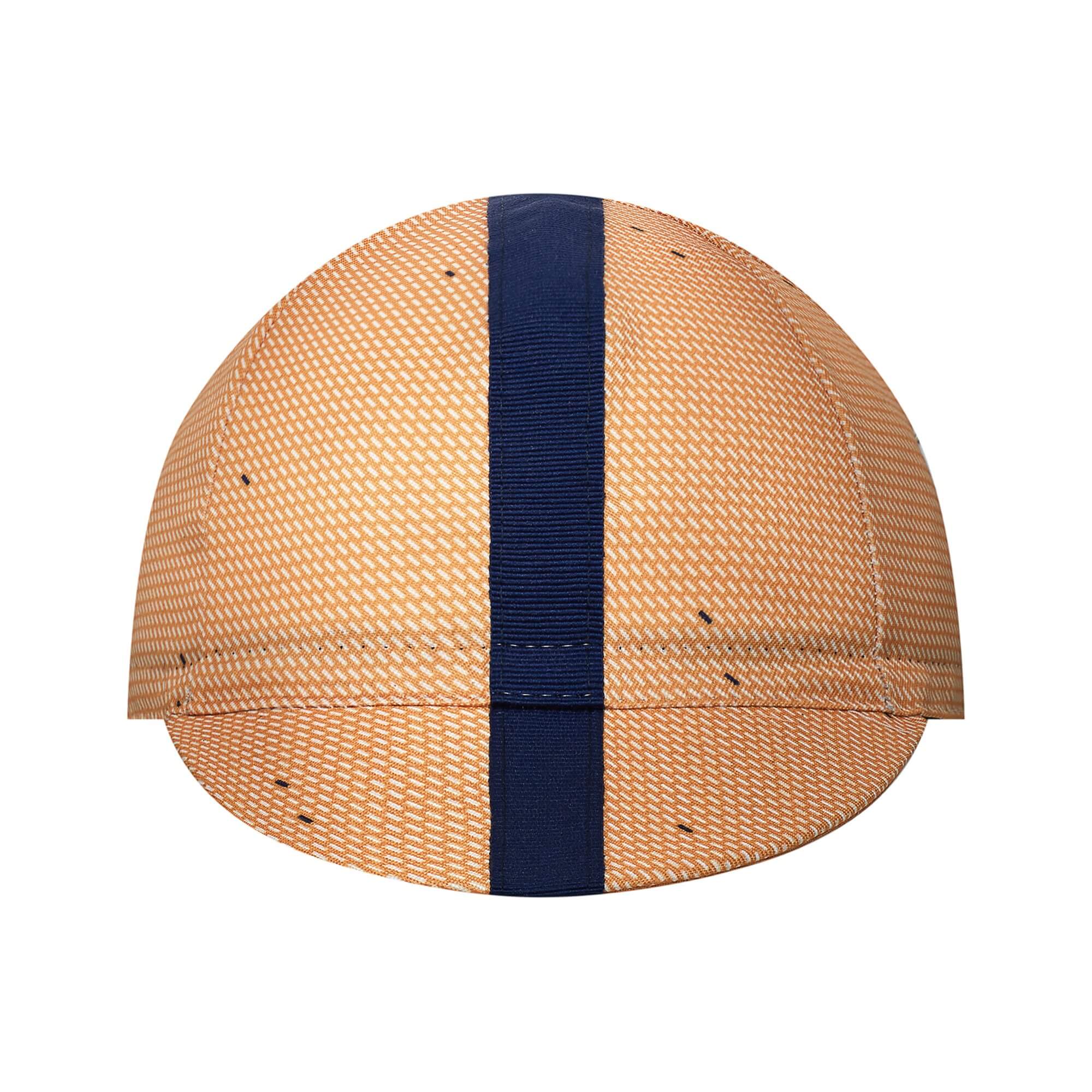 Horizon Pattern Cycling Cap - Ochre