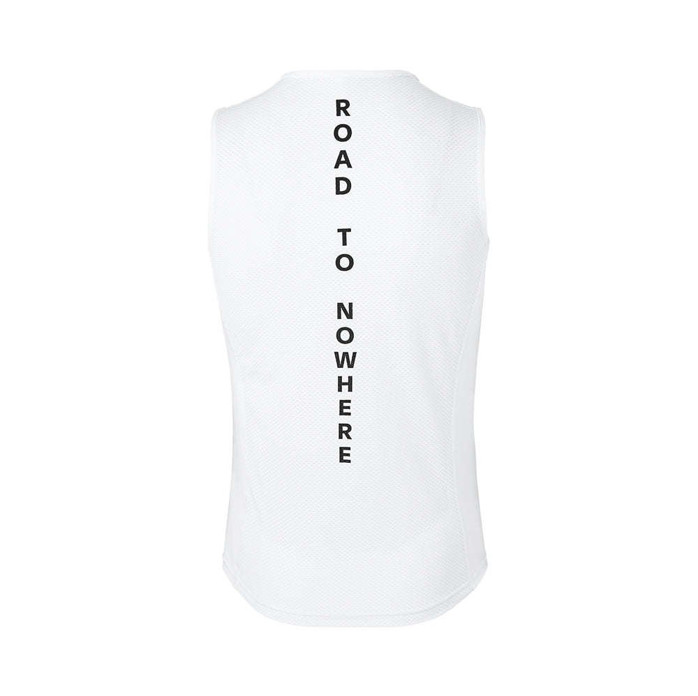 Men's Sleeveless Base Layer - White