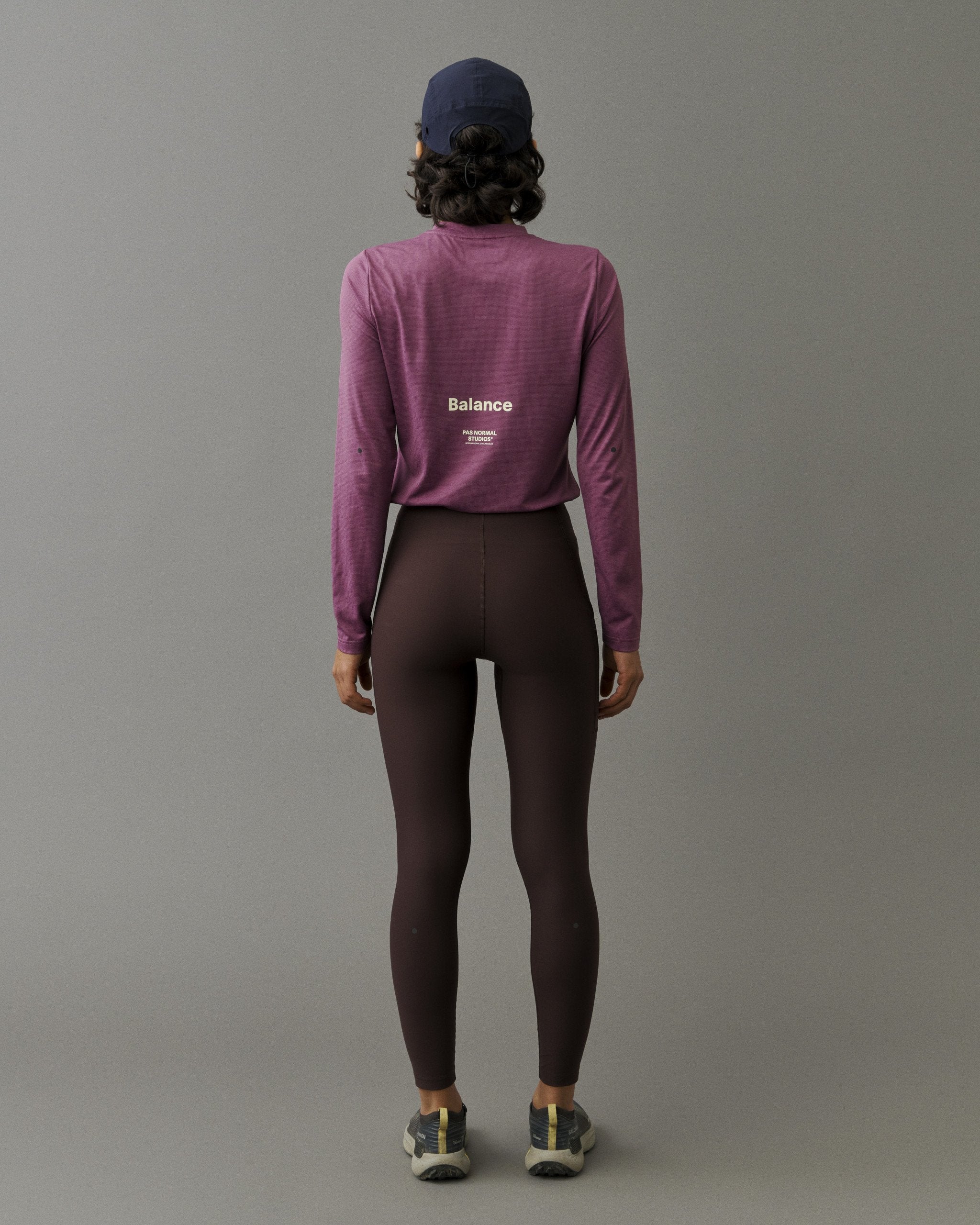 Women's Balance Long Tights - Dark Red