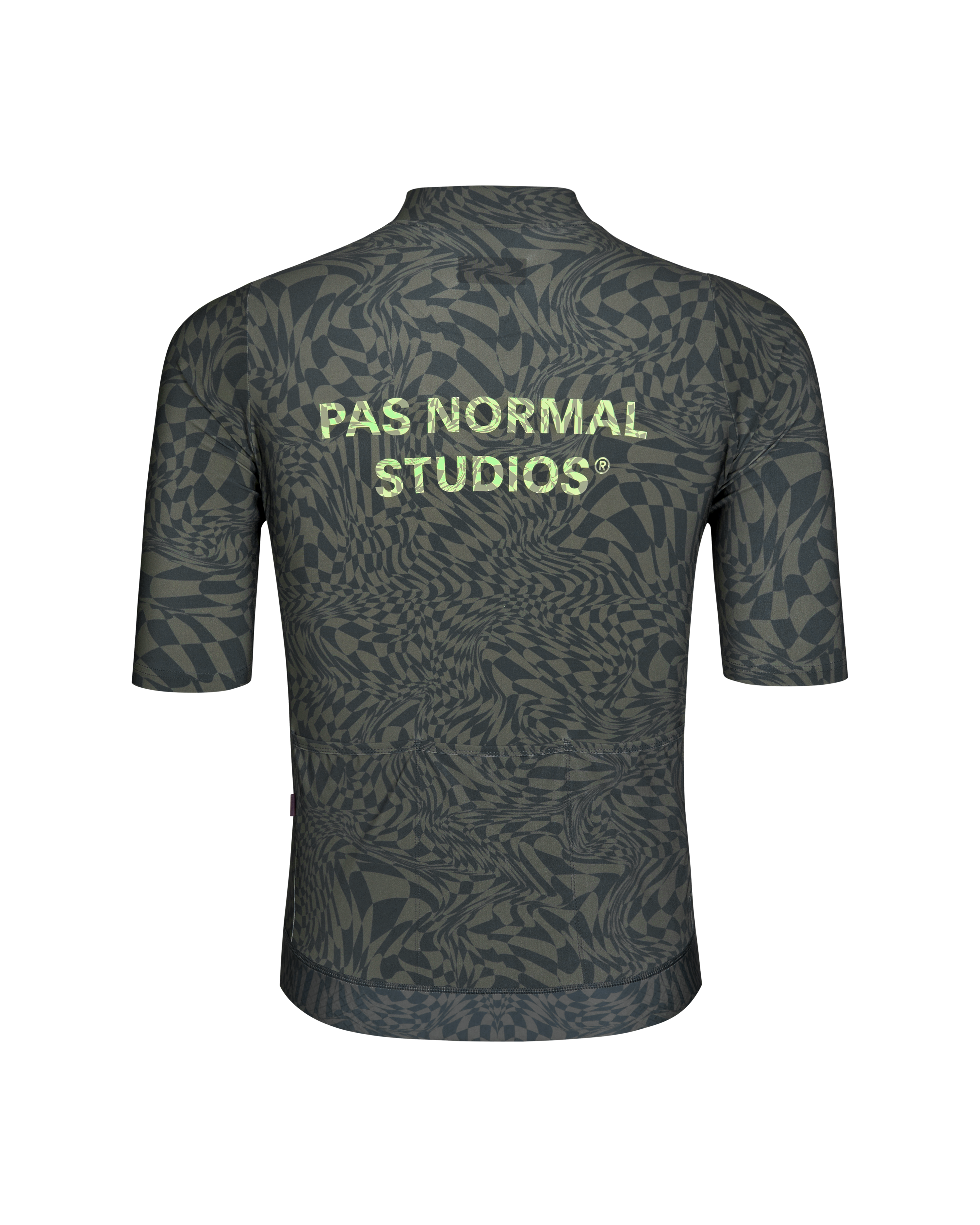 Men's Essential Jersey - Check Olive Green
