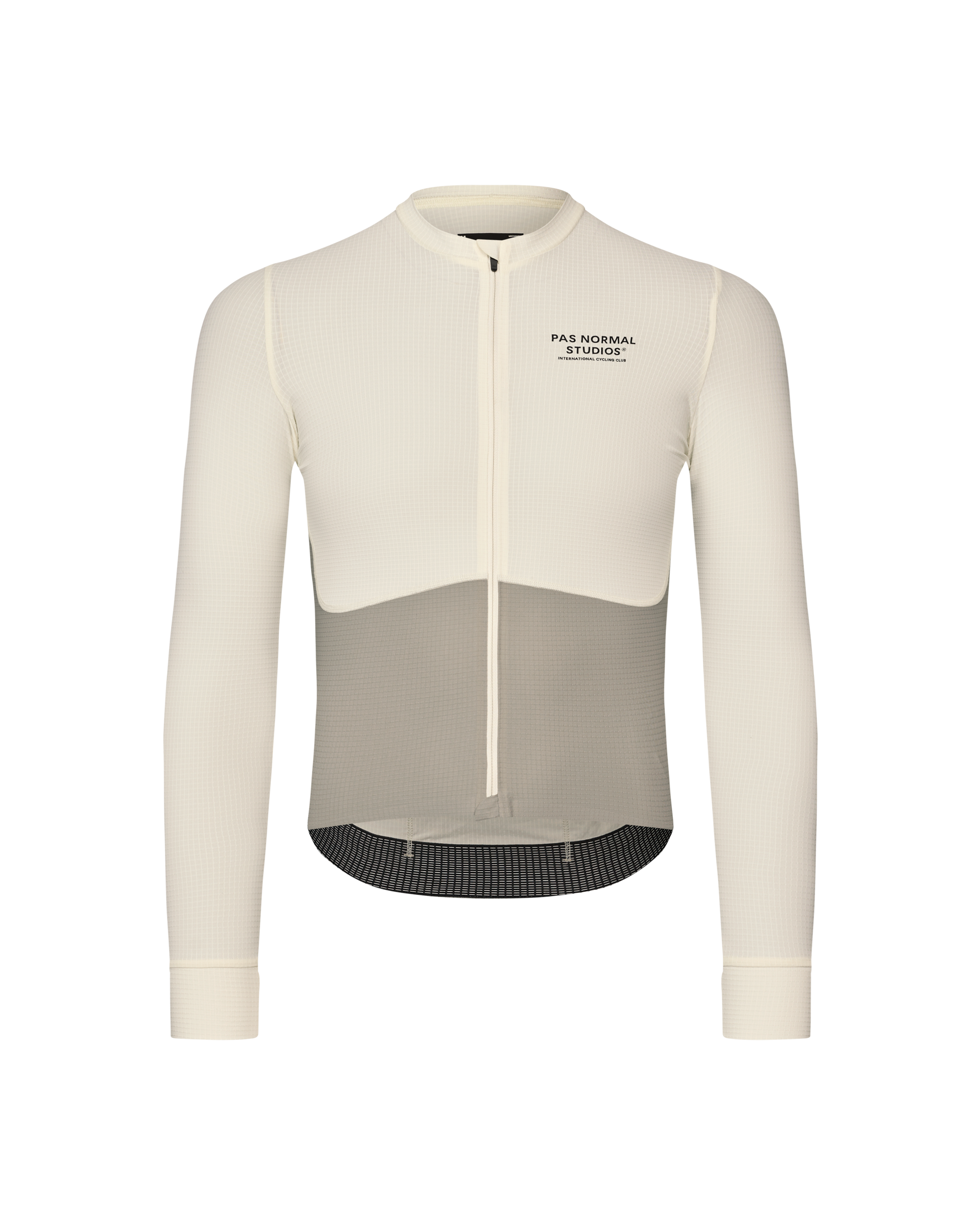 Men's Mechanism Pro Long Sleeve Jersey - Off White / Light Grey