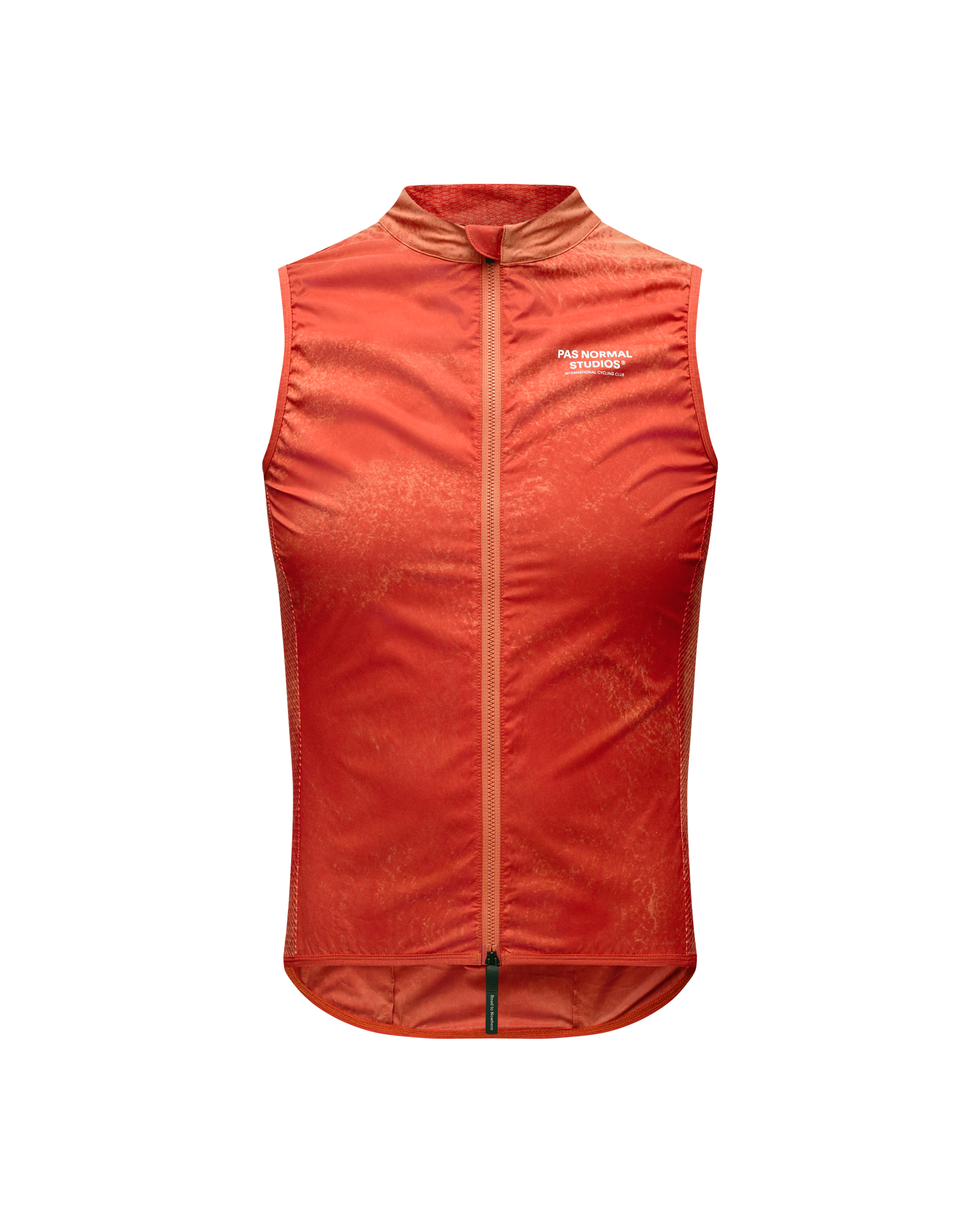 Men's Mechanism Stow Away Gilet - AOP Hibiscus Orange