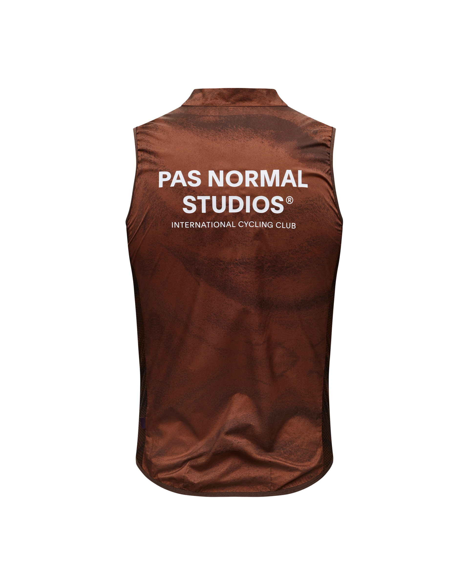 Men's Mechanism Stow Away Gilet - AOP Light brown