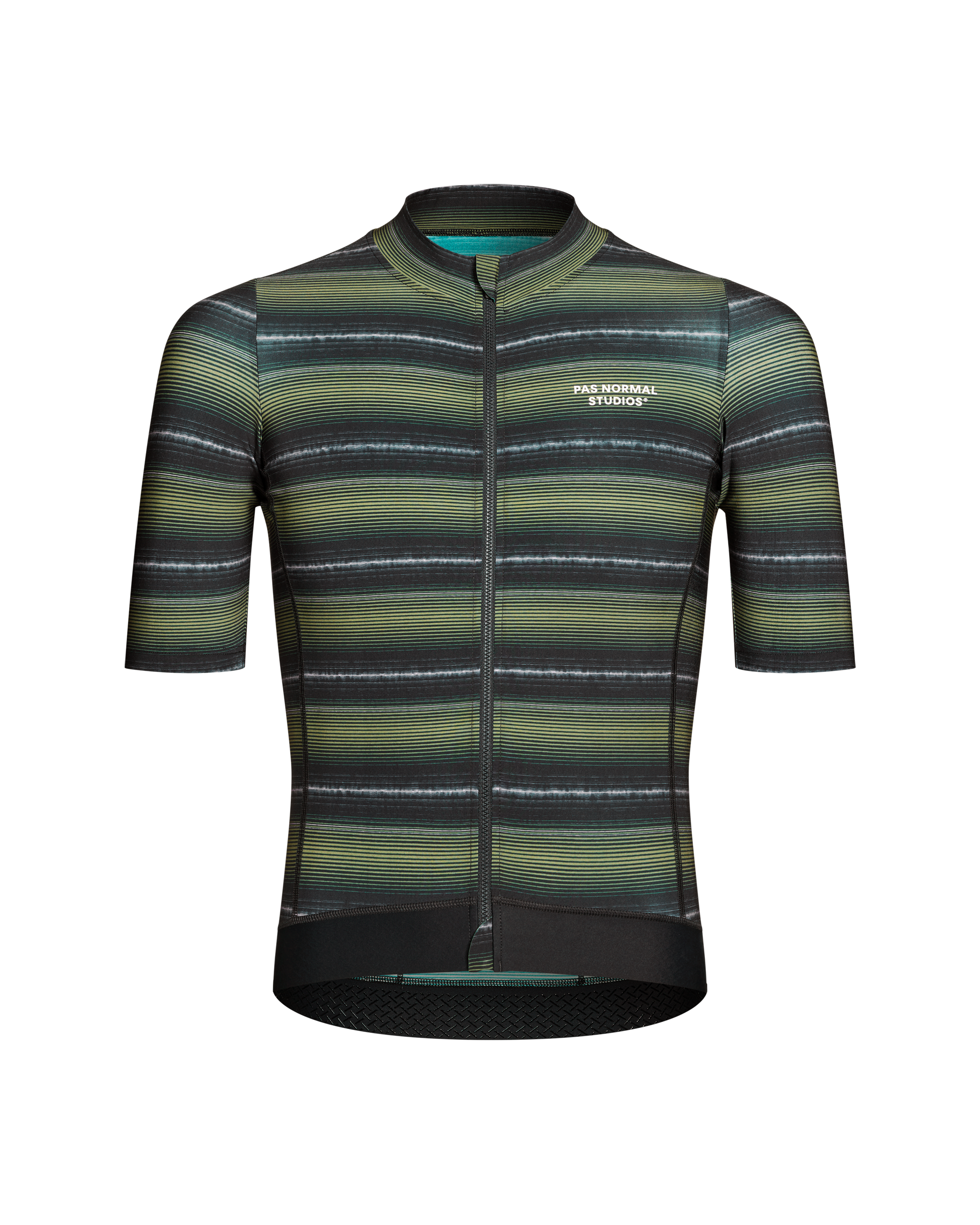 Men's Essential Jersey - Light Olive Stripe