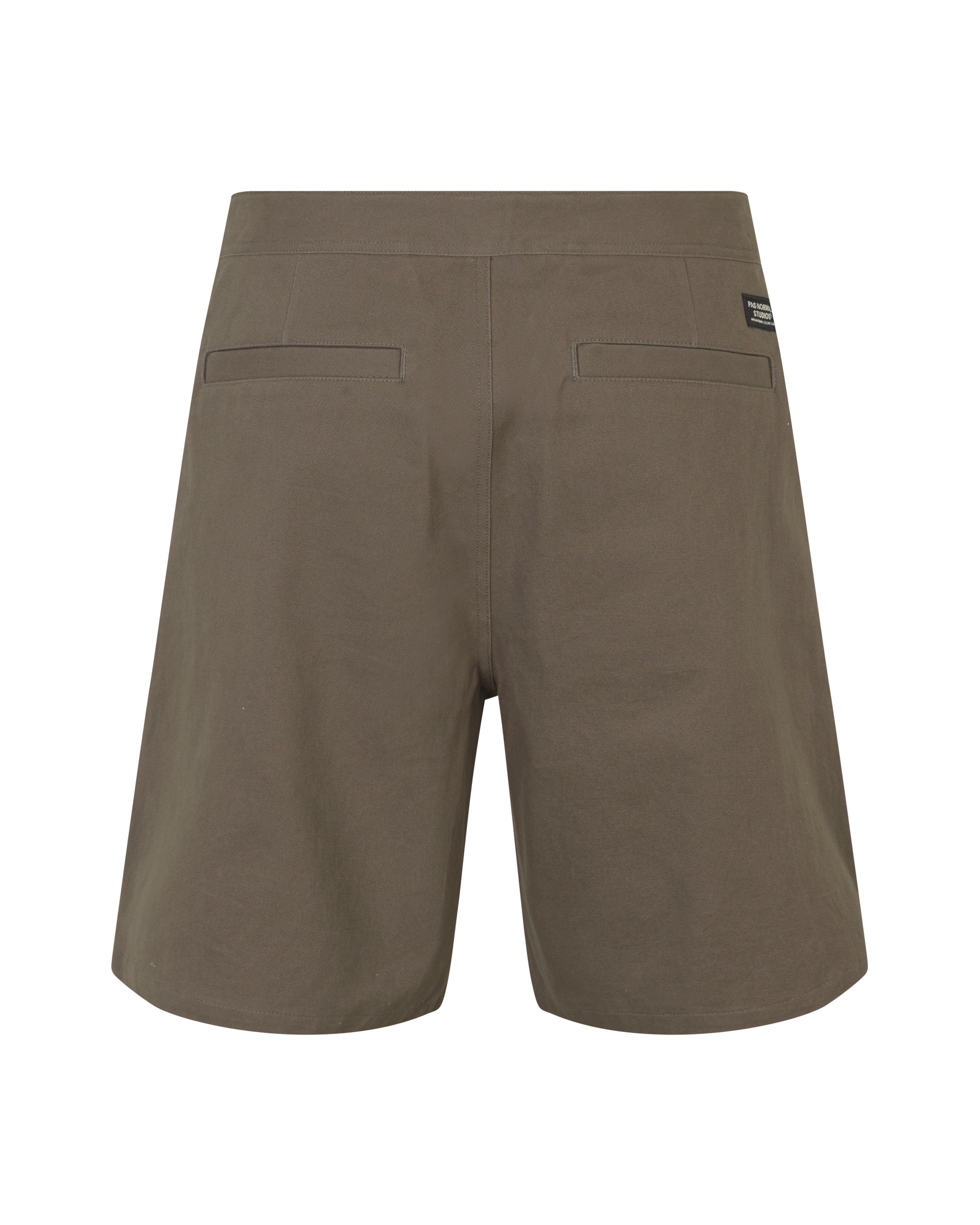 Off-Race Cotton Twill Shorts - Ash Brown