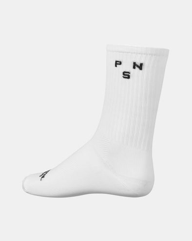 Off-Race Ribbed Socks - White