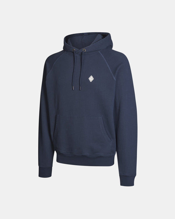 Off-Race Patch Hoodie - Navy