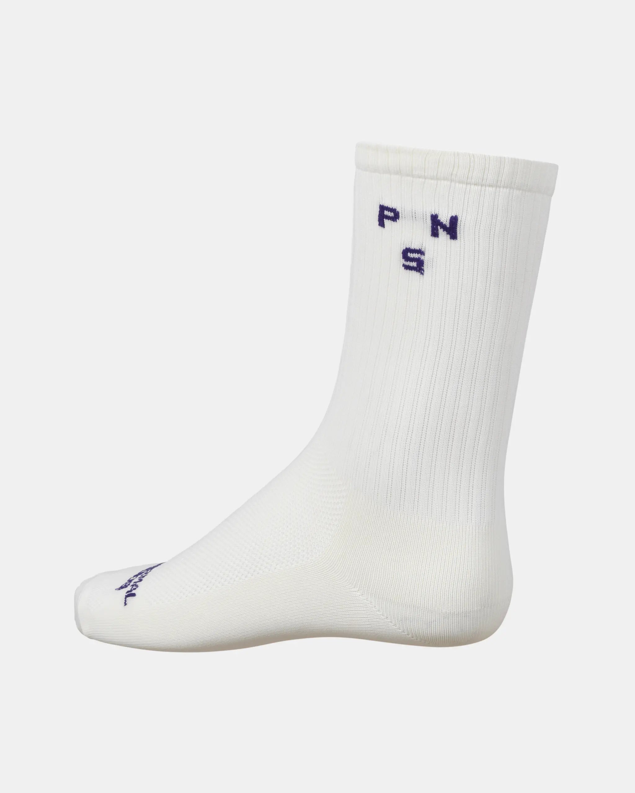 Off-Race Ribbed Socks - Off White