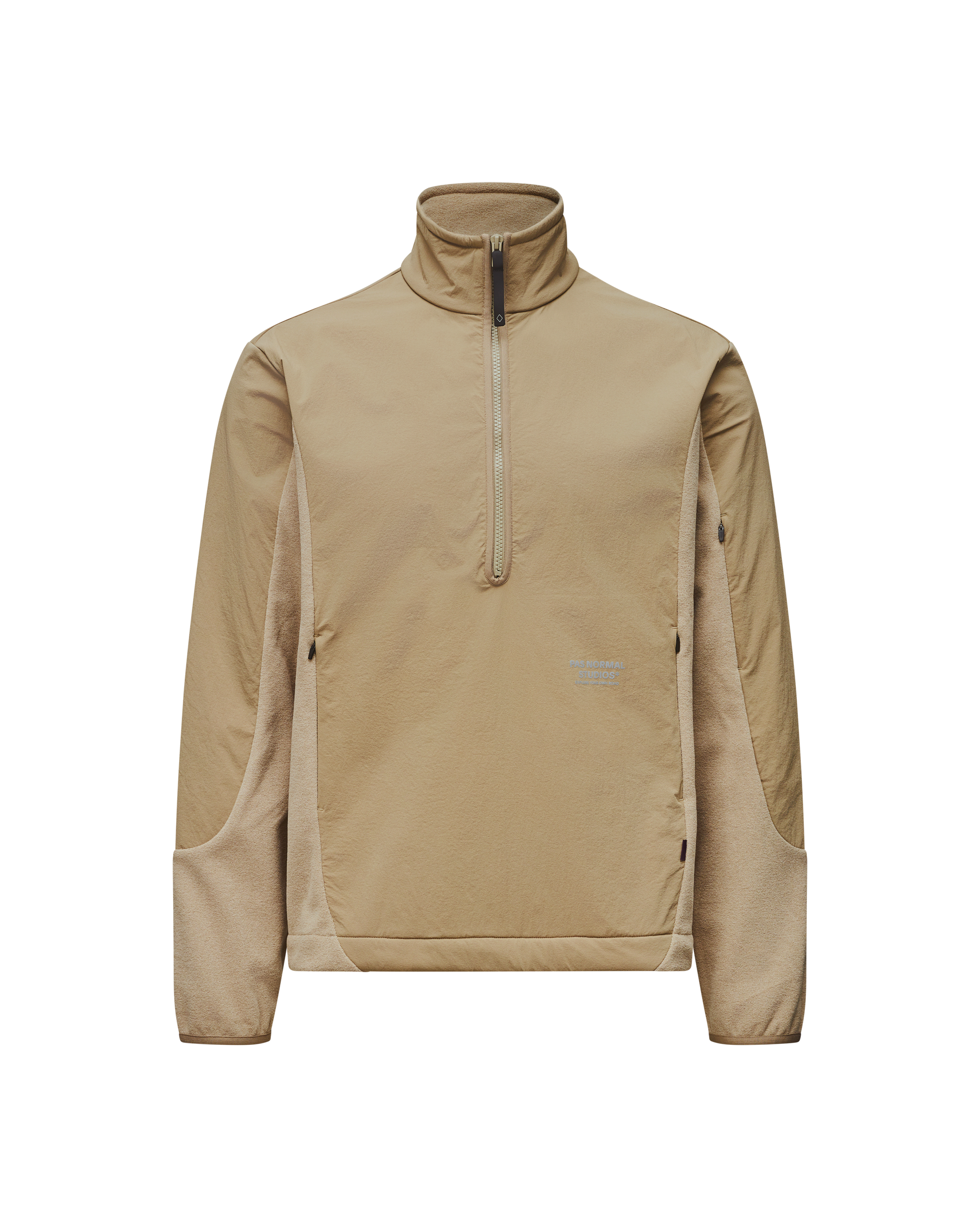Off-Race Light Fleece Half-Zip - Beige