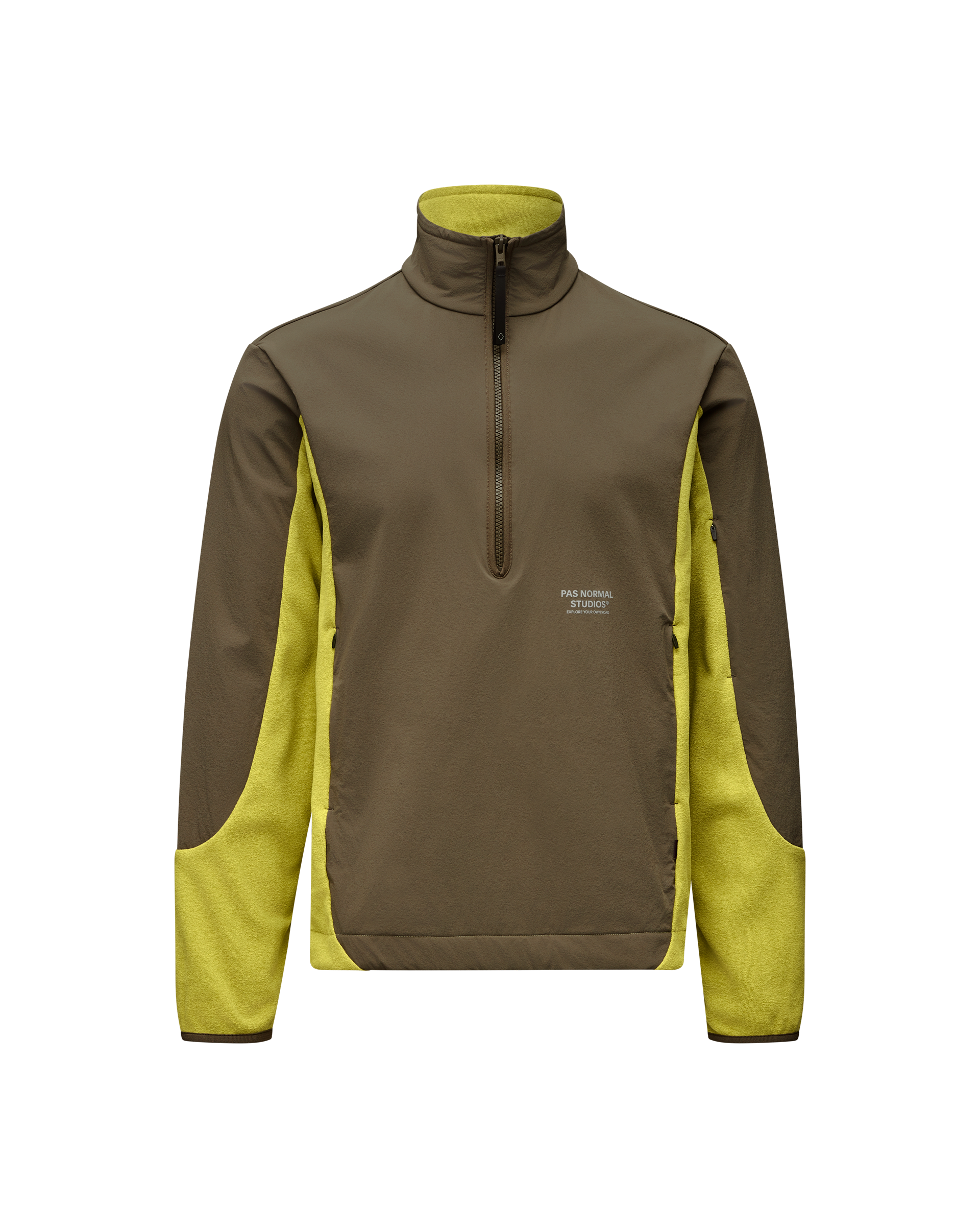 Off-Race Light Fleece Half-Zip - Moss Green