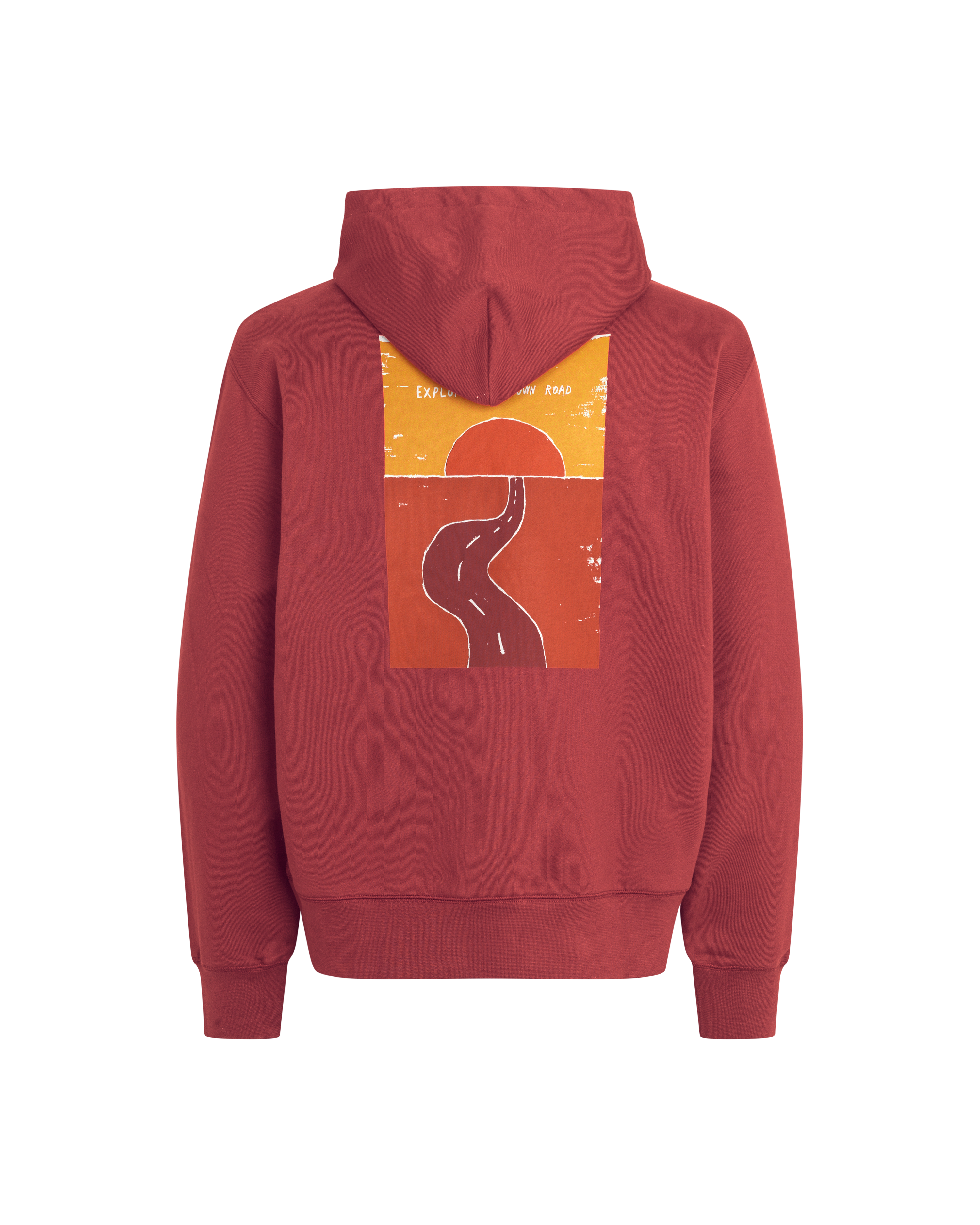 Off-Race Graphic Hoodie - Maroon
