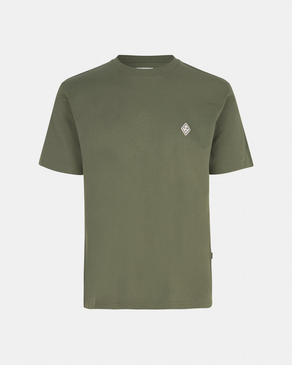 Patch Off-Race T-Shirt - Dusty Olive