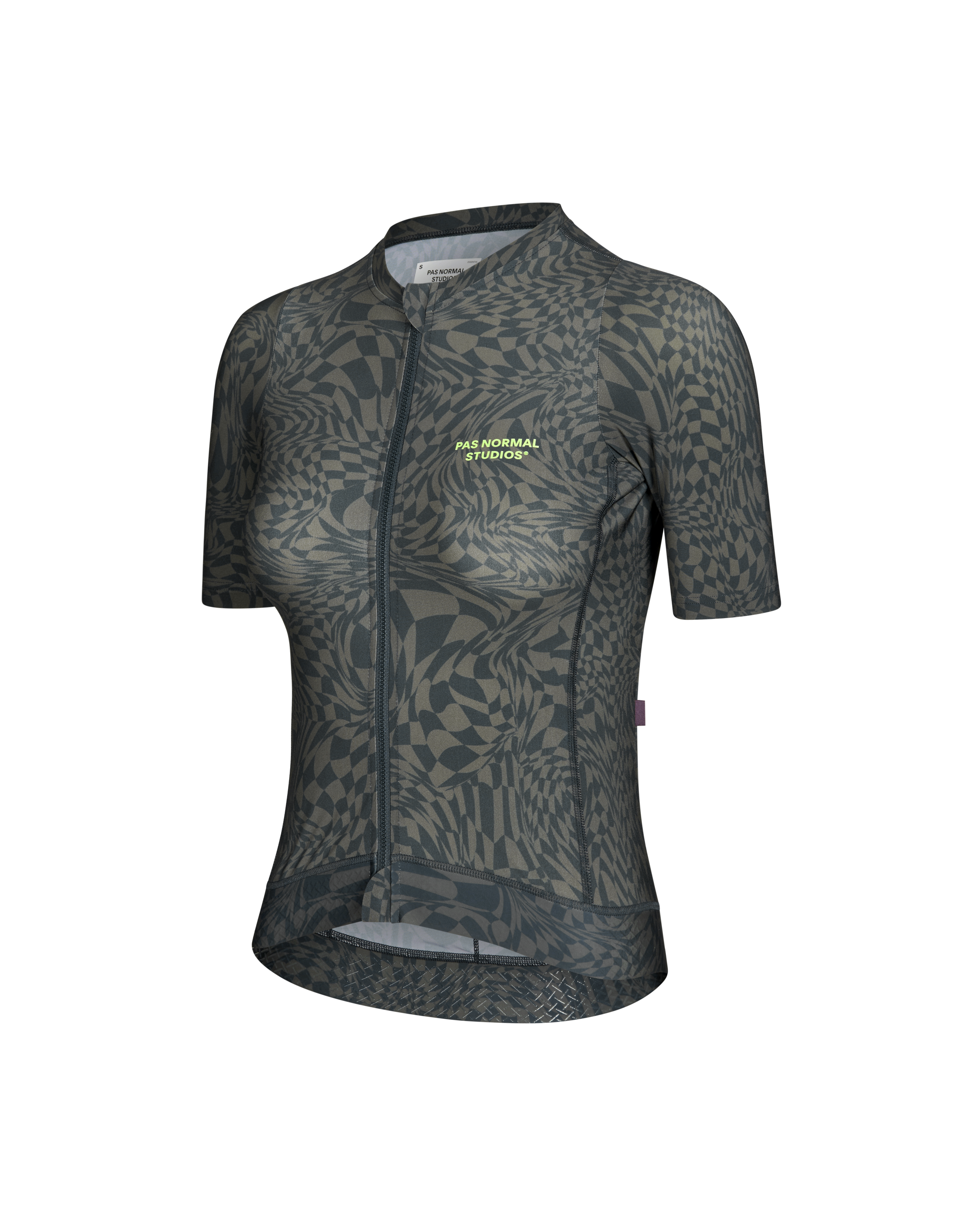 Women's Essential Jersey - Check Olive Green