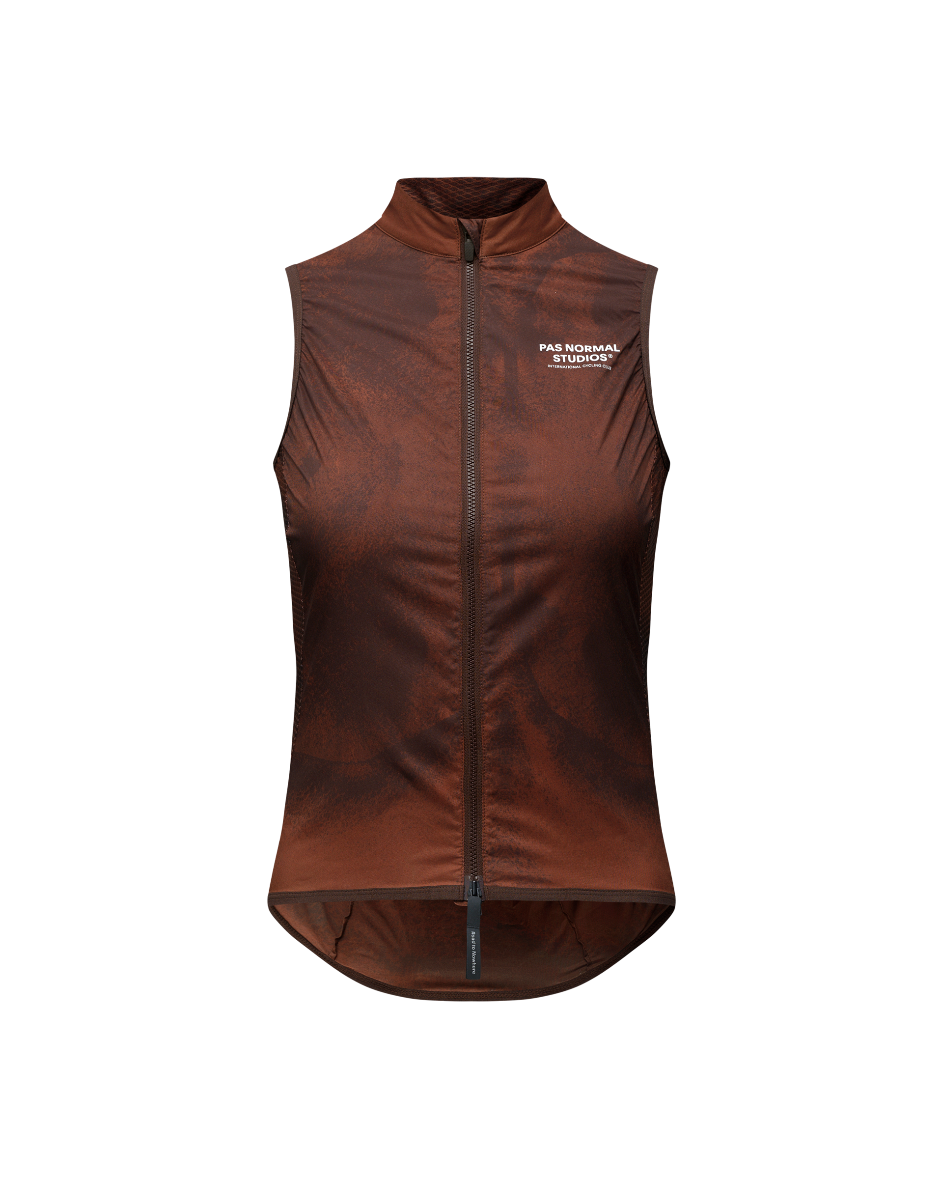 Women's Mechanism Stow Away Gilet - AOP Light brown