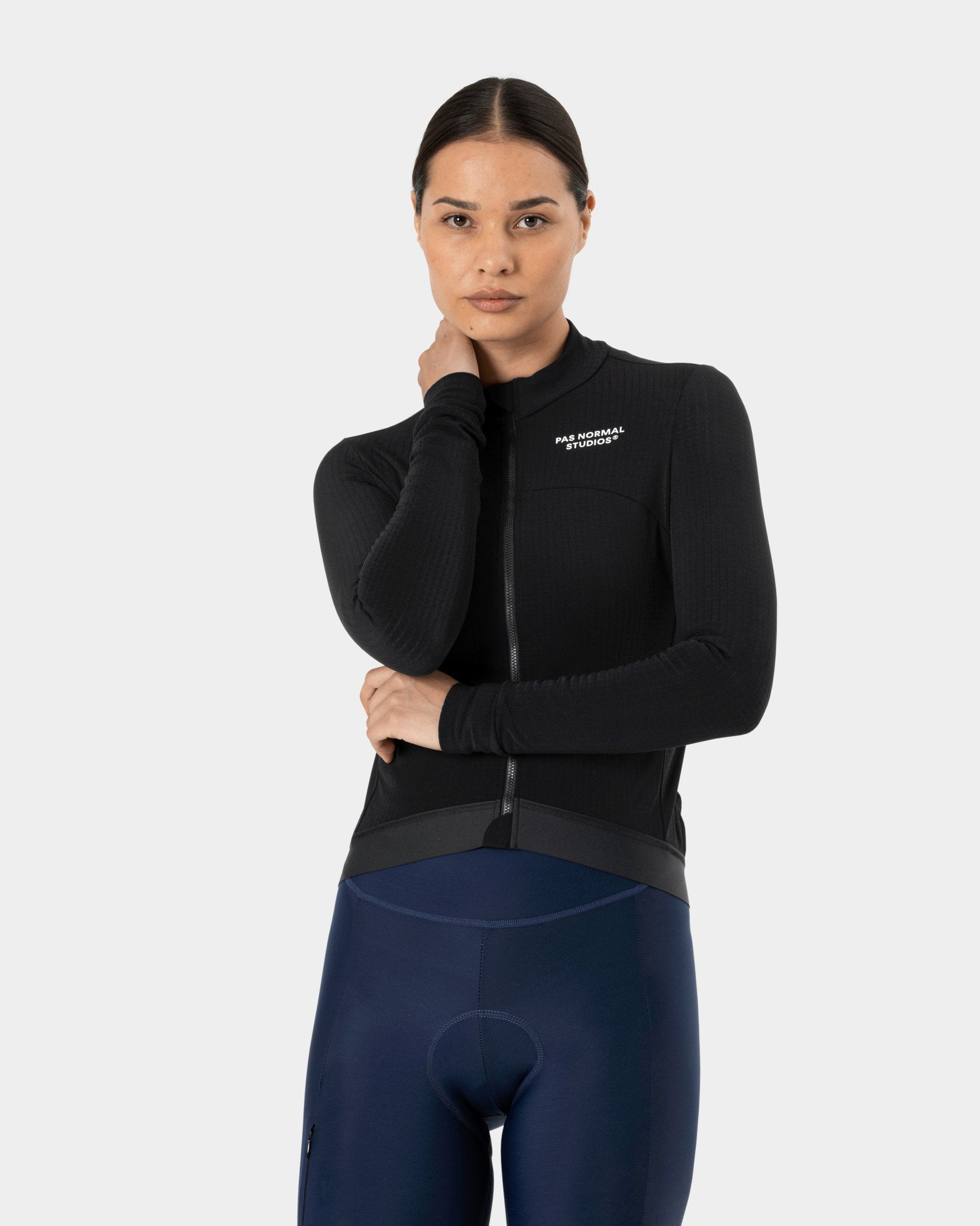 Women's Essential Long Sleeve Jersey - Black
