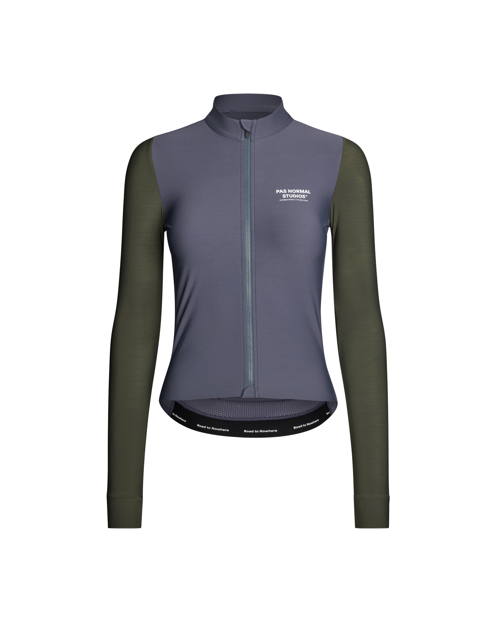 Women's Mechanism Long Sleeve Jersey - Steel / Dark Olive