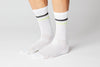 #11_03 Stripes Socks - White / Neon
