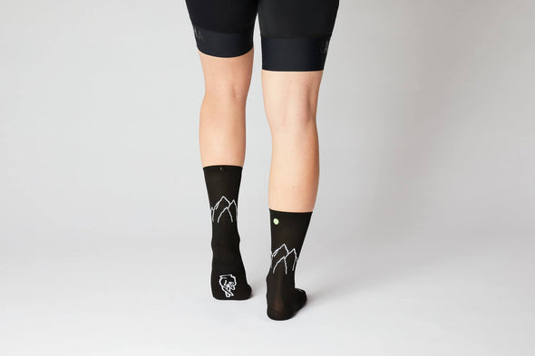 #11_04 Mountain Socks - Black / Neon