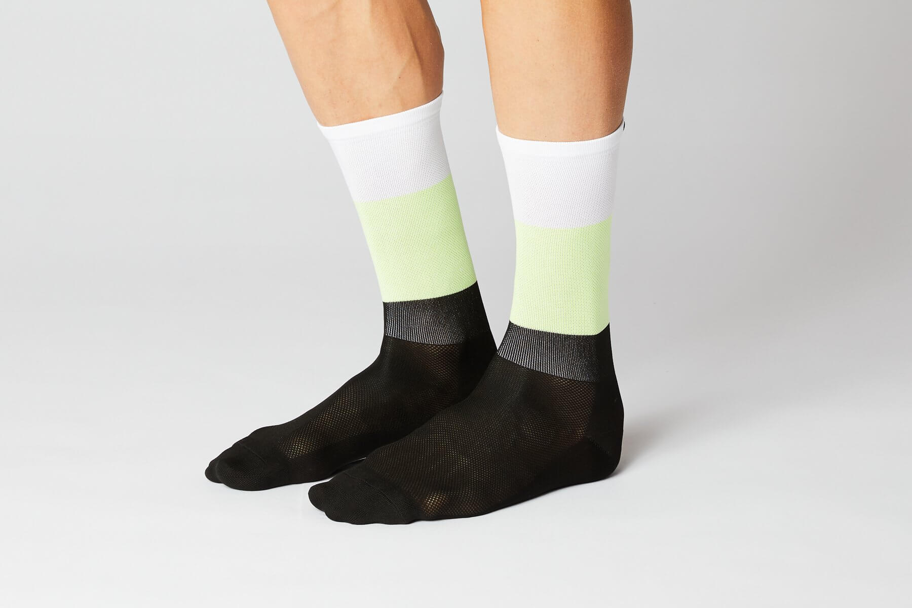#11_07 Blocks Socks - White / Neon / Black