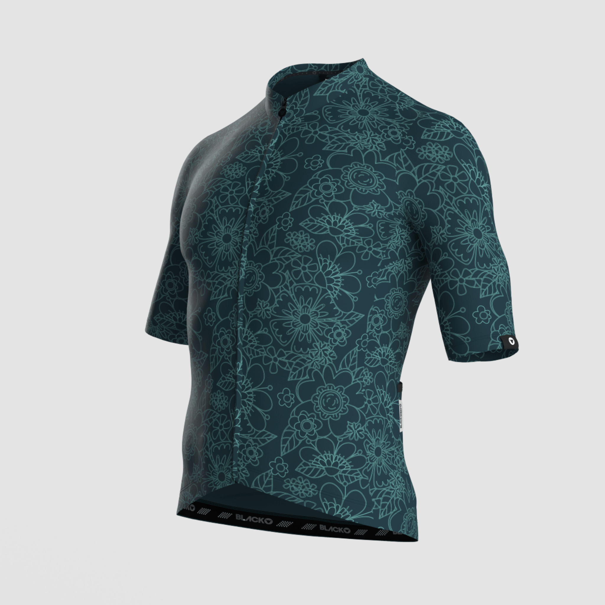 Men's Essentials Team Jersey - Petrol Floral