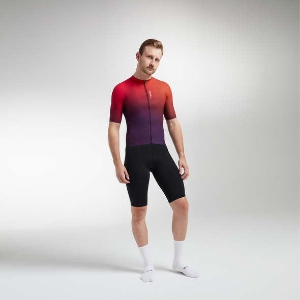 Mandarin Purple Glaze Racing Climbers SS Men's Jersey