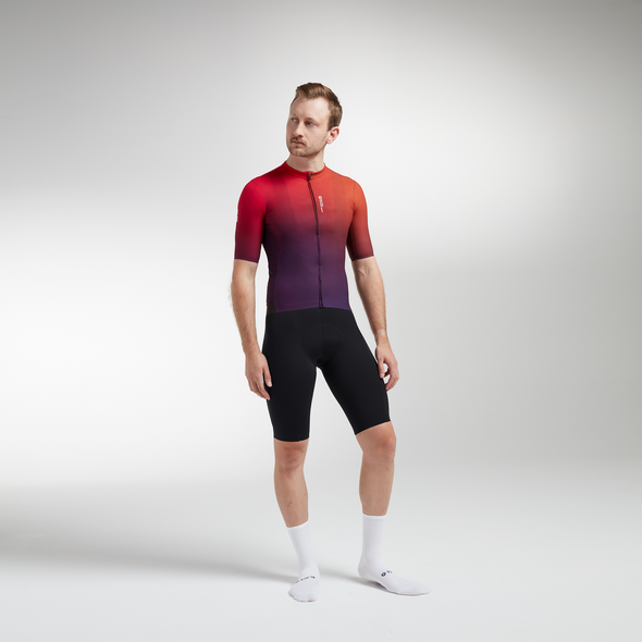 Mandarin Purple Glaze Racing Climbers SS Men's Jersey