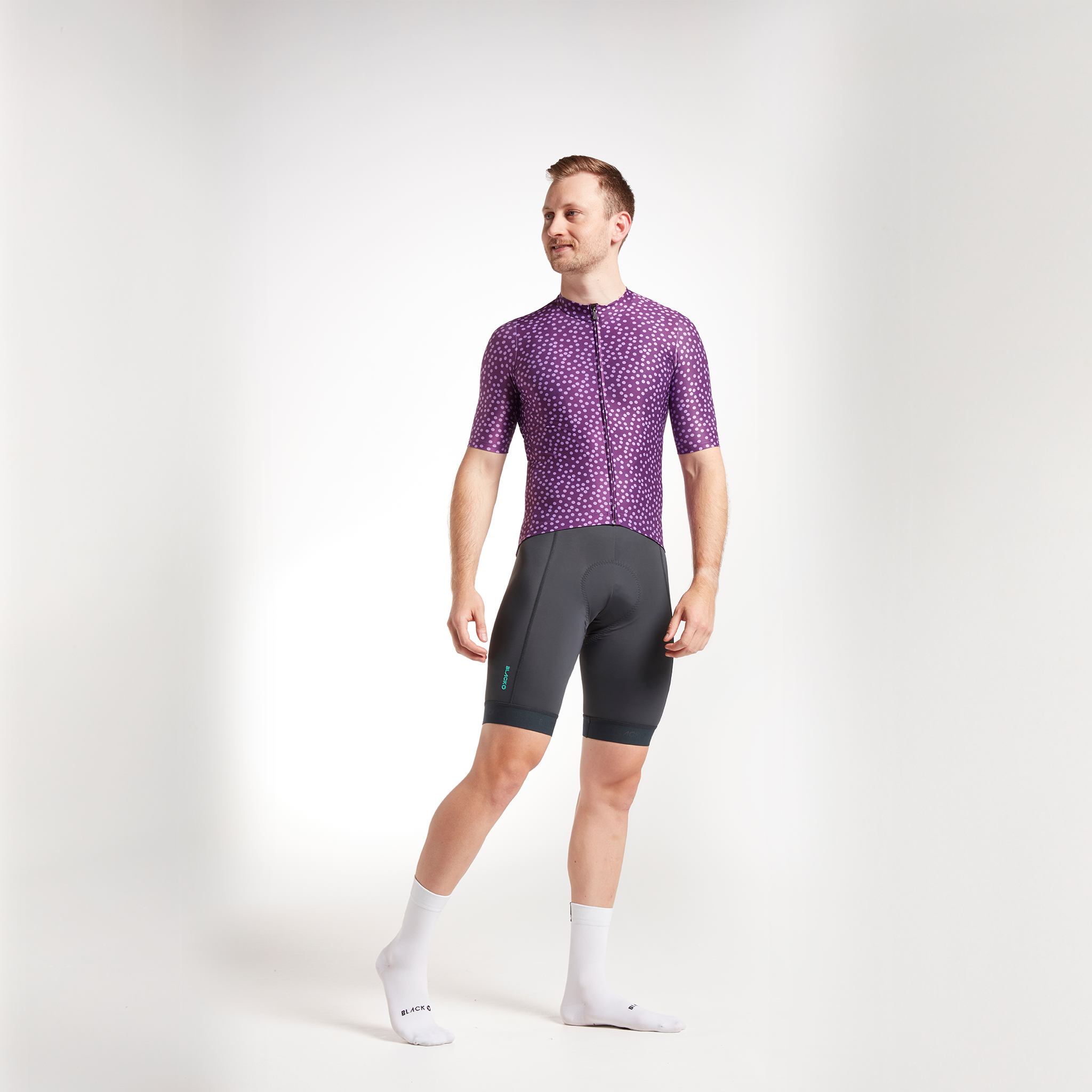 Men's Essentials Team Jersey - Italian Plum Dots