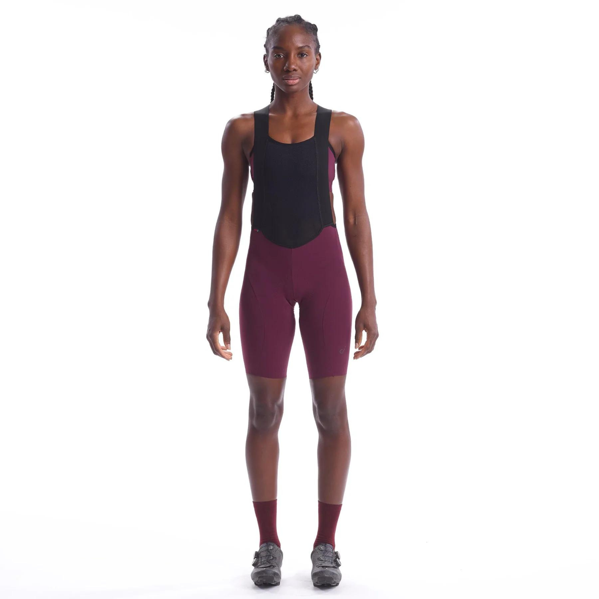 Women's LUXE Bib Shorts - Black Cherry