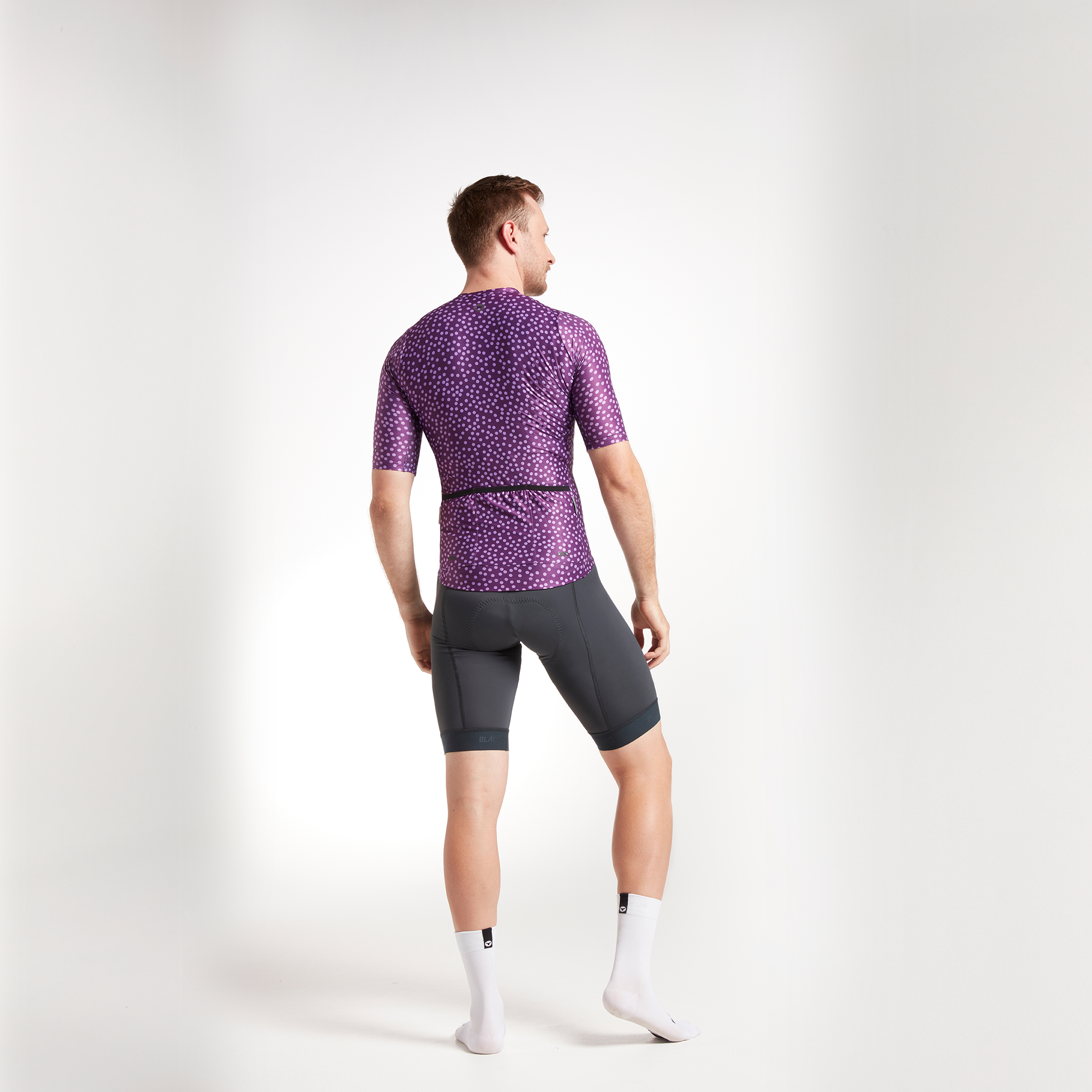 Men's Essentials Team Jersey - Italian Plum Dots