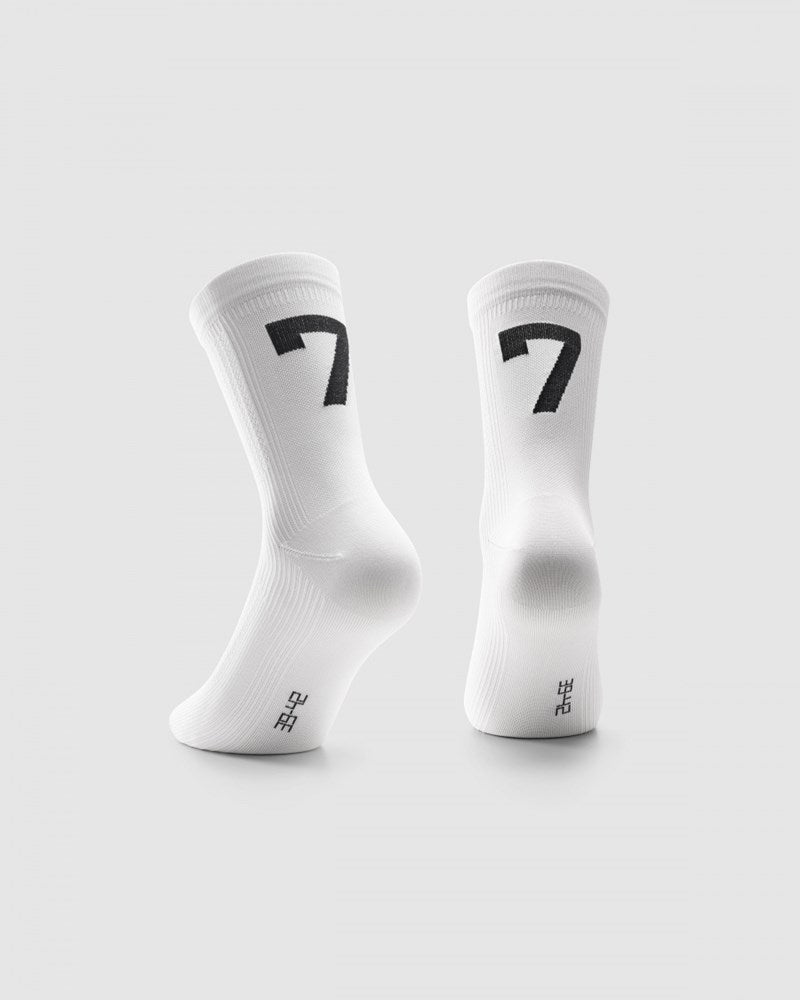 Poker Socks 7 - Holy White