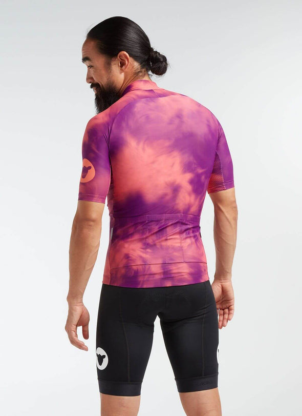 Men's Essentials Tour Jersey - Coral/ Purple Acid