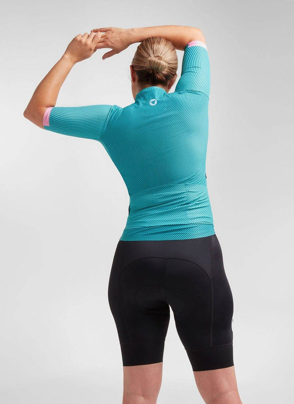 Teal Lines LuxLite WMN Women's Jersey