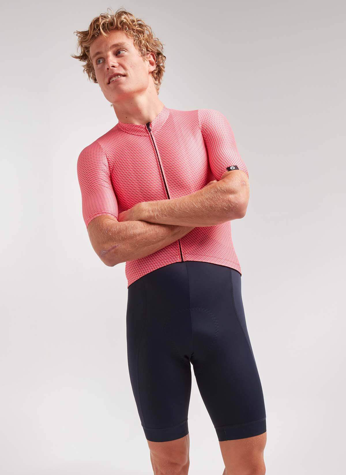 Men's Essentials Team Jersey - Pink Hatch