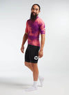 Men's Essentials Tour Jersey - Coral/ Purple Acid