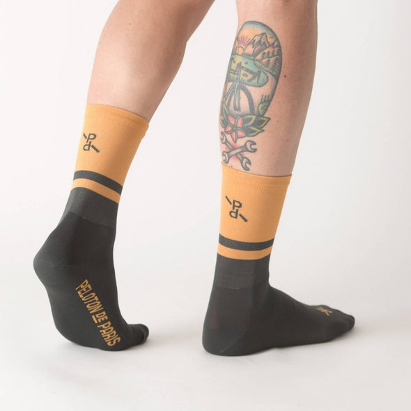 Ochre/Grey Two-tone PLTN Socks