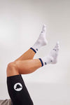 White Perfect Crew Socks